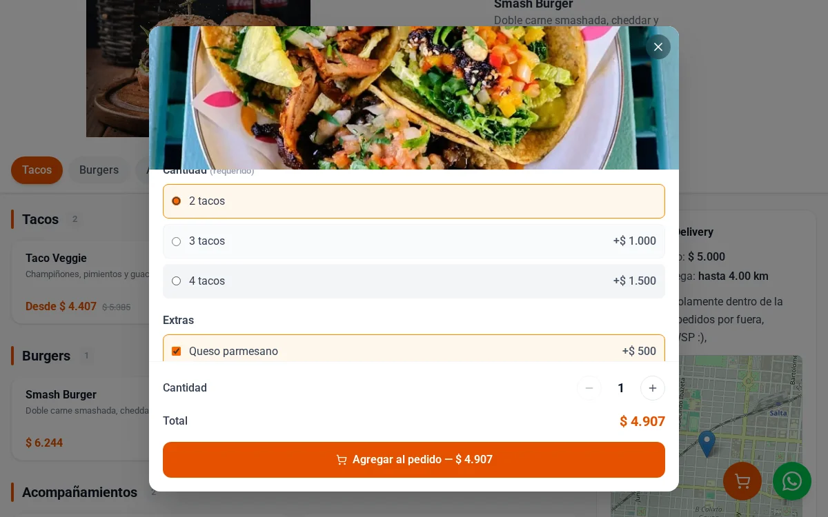 Pedidos Online en computadora