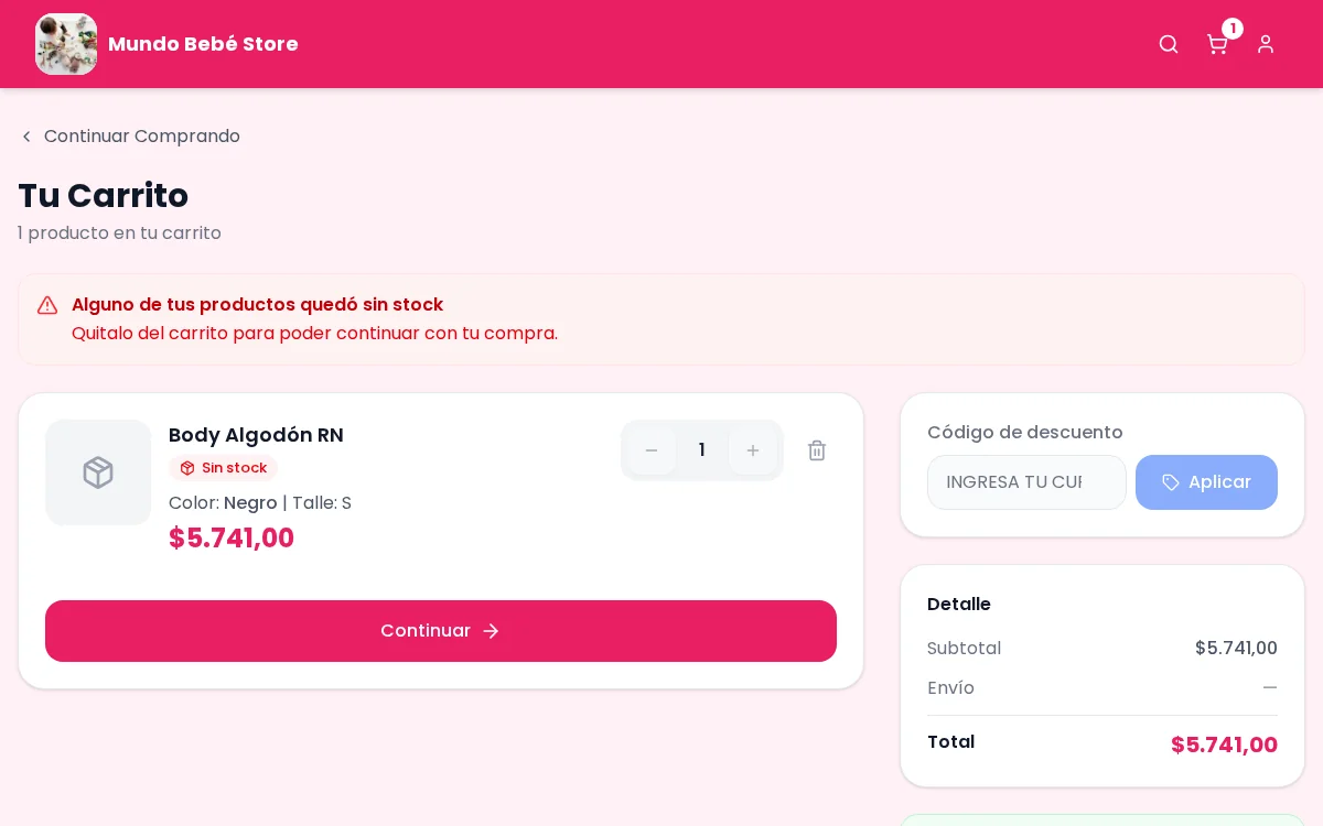 Tienda Online en computadora