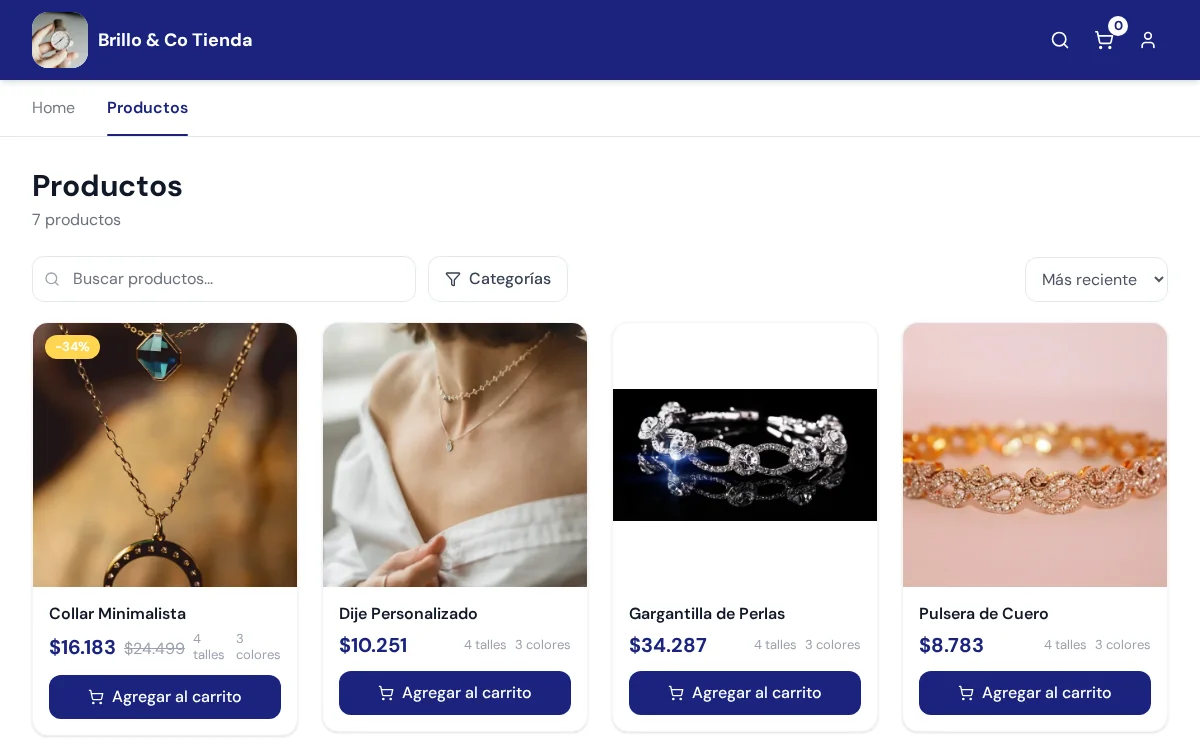 Tienda Online en computadora