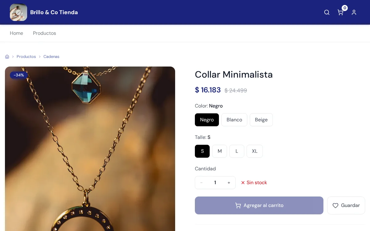 Tienda Online en computadora